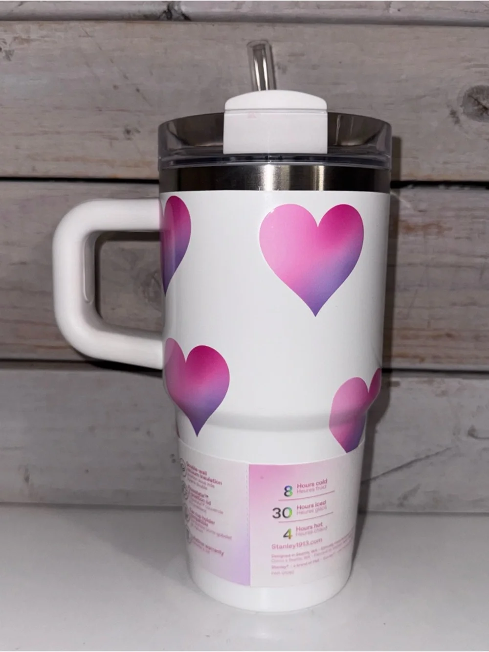 Stanley x Target 20oz Quencher - Frost Heart Gradient - Valentines NWT Release - Picture 3 of 8
